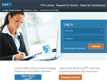 Tablet Screenshot of caremc.com
